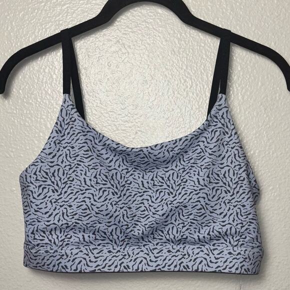 NWT All Fenix Sports Bra Large Powder Cheetah Blue Australian Pilates Wear Yoga - Picture 4 of 15